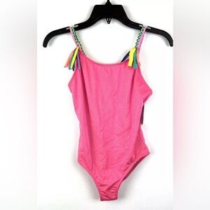 Beach Lingo Girl’s Pink One Piece Swimsuit Size 14